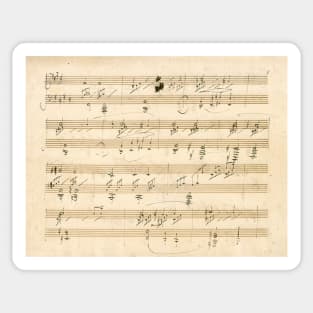 Beethoven | Moonlight Sonata | Original manuscript score Sticker